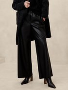 【バナナリパブリック ファクトリーストア/BANANA REPUBLIC FACTORY STORE】のBANANA REPUBLIC FACTORY STORE VEGAN LEATHER WIDE LEG PULL ON PANT 人気、トレンドファッション・服の通販 founy(ファニー) ファッション Fashion レディースファッション WOMEN thumbnail BLACK_800|ID: prp329100004168226 ipo3291000000028830625