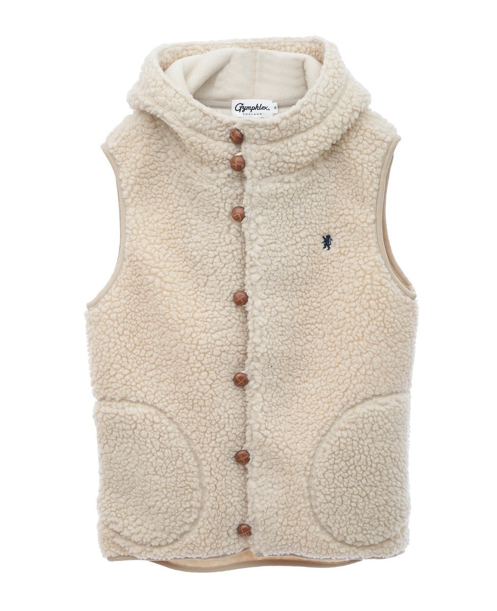 【メルローズ クレール/MELROSE claire】の【Gymphlex/ジムフレックス】BOA HOODED VEST インテリア・キッズ・メンズ・レディースファッション・服の通販 founy(ファニー) 　ファッション　Fashion　レディースファッション　WOMEN　アウター　Coat Outerwear　トップス・カットソー　Tops/Tshirt　ベスト/ジレ　Gilets/Vests　アウトドア　Outdoor　ショーツ　Shorts　スポーツ　Sports　定番　Standard　フロント　Front　ベスト　Vest　アイボリー|ID: prp329100004168762 ipo3291000000028944473