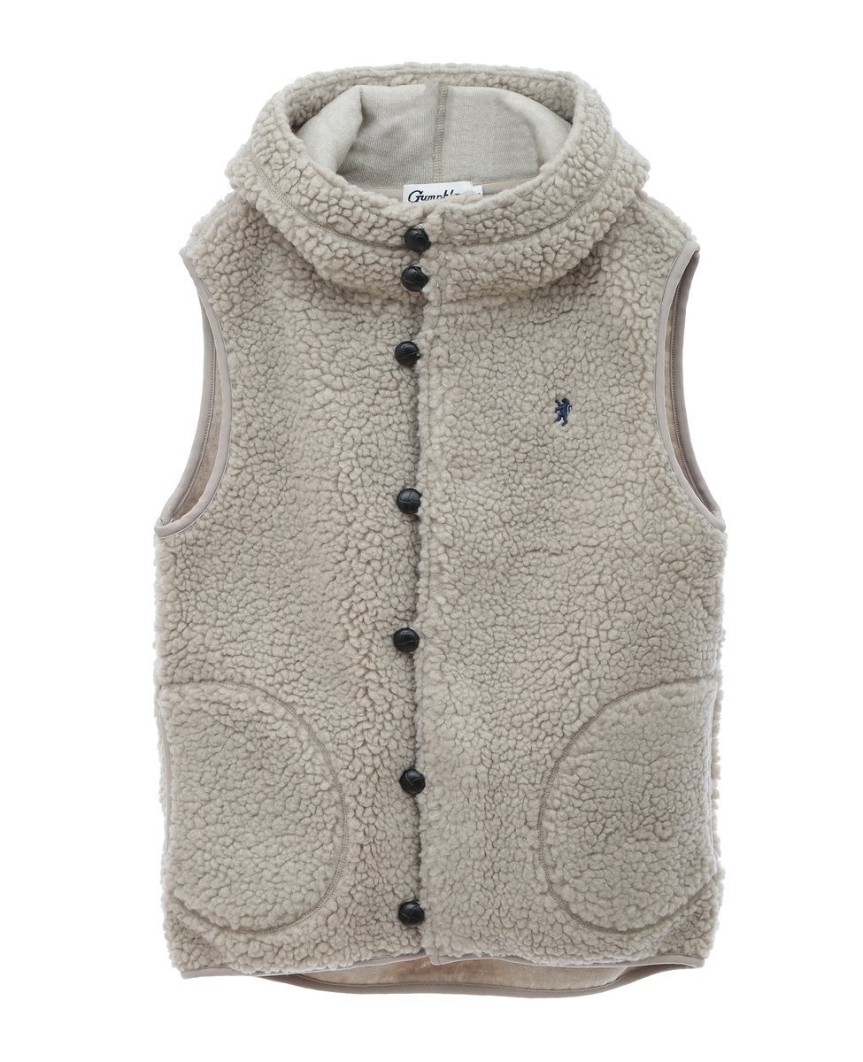 【メルローズ クレール/MELROSE claire】の【Gymphlex/ジムフレックス】BOA HOODED VEST インテリア・キッズ・メンズ・レディースファッション・服の通販 founy(ファニー) 　ファッション　Fashion　レディースファッション　WOMEN　アウター　Coat Outerwear　トップス・カットソー　Tops/Tshirt　ベスト/ジレ　Gilets/Vests　アウトドア　Outdoor　ショーツ　Shorts　スポーツ　Sports　定番　Standard　フロント　Front　ベスト　Vest　グレイッシュベージュ|ID: prp329100004168762 ipo3291000000028944475