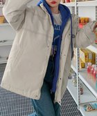 【ミニミニストア/miniministore】のエコダウンジャケット フード付中綿コート 人気、トレンドファッション・服の通販 founy(ファニー) ファッション Fashion レディースファッション WOMEN アウター Coat Outerwear コート Coats ジャケット Jackets エレガント 上品 Elegant 冬 Winter 防寒 Cold Protection thumbnail アイボリー*ブルー|ID: prp329100004168790 ipo3291000000028842227