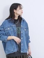 【サマンサモスモス/Samansa Mos2】のビッグデニムジャケット 人気、トレンドファッション・服の通販 founy(ファニー) ファッション Fashion レディースファッション WOMEN アウター Coat Outerwear ジャケット Jackets デニムジャケット Denim Jackets ショルダー Shoulder ドロップ Drop 定番 Standard thumbnail ブルー|ID: prp329100004168816 ipo3291000000028842472