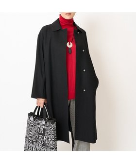 【ジョルジュ レッシュ/GEORGES RECH】のウールスムースロングコート 人気、トレンドファッション・服の通販 founy(ファニー) ファッション Fashion レディースファッション WOMEN アウター Coat Outerwear コート Coats カットオフ Cut Off シンプル Simple スタイリッシュ Stylish ポケット Pocket リブニット Rib Knit ロング Long エレガント 上品 Elegant |ID:prp329100004168903