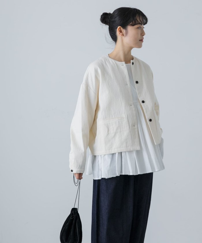 【かぐれ/kagure / URBAN RESEARCH】のクルーネックジャケット インテリア・キッズ・メンズ・レディースファッション・服の通販 founy(ファニー) https://founy.com/ ファッション Fashion レディースファッション WOMEN アウター Coat Outerwear ジャケット Jackets 2024年 2024 2024-2025秋冬・A/W Aw/Autumn/Winter/Fw/Fall/2024-2025 A/W・秋冬 Aw・Autumn/Winter・Fw・Fall-Winter 冬 Winter カーディガン Cardigan コンパクト Compact ジャケット Jacket ポケット Pocket 春 Spring 秋 Autumn/Fall |ID: prp329100004168956 ipo3291000000028843495