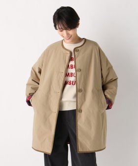 【アフタヌーンティー リビング/Afternoon Tea LIVING】のタータンチェック柄ノーカラーコート/Afternoon Tea Original Tartans 人気、トレンドファッション・服の通販 founy(ファニー) ファッション Fashion レディースファッション WOMEN アウター Coat Outerwear コート Coats カーディガン Cardigan キルト Quilt シンプル Simple チェック Check |ID:prp329100004168962