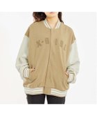 【エックスガール/X-girl】のSWEAT VARSITY JACKET アウター X-girl 人気、トレンドファッション・服の通販 founy(ファニー) ファッション Fashion レディースファッション WOMEN アウター Coat Outerwear ジャケット Jackets トップス・カットソー Tops/Tshirt パーカ Sweats スウェット Sweat ビッグ Big フェルト Felt ロング Long 春 Spring thumbnail BEIGE|ID: prp329100004168969 ipo3291000000028843621