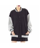 【エックスガール/X-girl】のSWEAT VARSITY JACKET アウター X-girl 人気、トレンドファッション・服の通販 founy(ファニー) ファッション Fashion レディースファッション WOMEN アウター Coat Outerwear ジャケット Jackets トップス・カットソー Tops/Tshirt パーカ Sweats スウェット Sweat ビッグ Big フェルト Felt ロング Long 春 Spring thumbnail BLACK|ID: prp329100004168969 ipo3291000000028843622