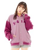 【エックスガール/X-girl】のSWEAT VARSITY JACKET アウター X-girl PINK|ID: prp329100004168969 ipo3291000000028843624