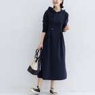 【ミニミニストア/miniministore】のワンピース ウエストタックパーカーワンピ ネイビー|ID: prp329100004168987 ipo3291000000028843747