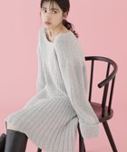 【その他のブランド/Other】のラメミックスフレアミニニットアップ 人気、トレンドファッション・服の通販 founy(ファニー) ファッション Fashion レディースファッション WOMEN トップス・カットソー Tops/Tshirt ニット Knit Tops シンプル Simple フレア Flare プレート Plate thumbnail グレー|ID: prp329100004169009 ipo3291000000028843915