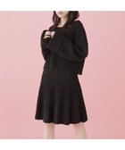 【その他のブランド/Other】のラメミックスフレアミニニットアップ 人気、トレンドファッション・服の通販 founy(ファニー) ファッション Fashion レディースファッション WOMEN トップス・カットソー Tops/Tshirt ニット Knit Tops シンプル Simple フレア Flare プレート Plate thumbnail ブラック|ID: prp329100004169009 ipo3291000000028843919