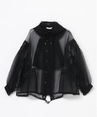 【その他のブランド/Other】のMEGMIURA WARDROBE/See-through Pin tuck Short Mods coat 人気、トレンドファッション・服の通販 founy(ファニー) ファッション Fashion レディースファッション WOMEN アウター Coat Outerwear コート Coats モッズ/フィールドコート Mods Coats/Field Coats オーガンジー Organdy コンパクト Compact ポケット Pocket thumbnail Black|ID: prp329100004169010 ipo3291000000028943189