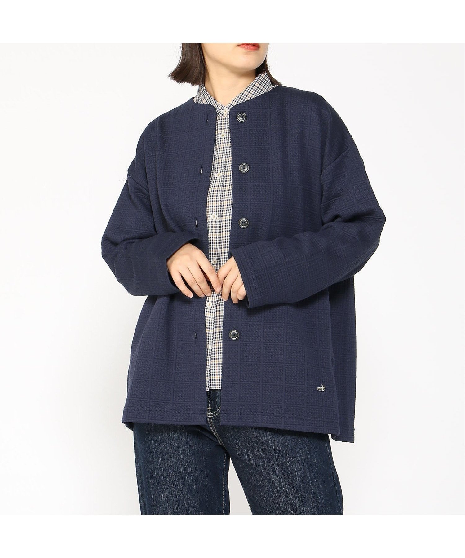 【クロコダイル/CROCODILE】のCROCODILE LADIES/ジャカード キルト ミドル丈コート 人気、トレンドファッション・服の通販 founy(ファニー) 　ファッション　Fashion　レディースファッション　WOMEN　アウター　Coat Outerwear　コート　Coats　カットソー　Cut And Sew　キルト　Quilt　ショート　Short　ジャカード　Jacquard　ミドル　Middle　 other-1|ID: prp329100004169012 ipo3291000000028943209