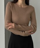 【ジュノア/JUNOAH】のLouere ボートネック長袖リブニット 人気、トレンドファッション・服の通販 founy(ファニー) ファッション Fashion レディースファッション WOMEN トップス・カットソー Tops/Tshirt ニット Knit Tops リブニット Rib Knit 長袖 Long Sleeve thumbnail グレージュ|ID: prp329100004169111 ipo3291000000028844735