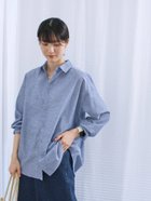 【サマンサモスモス/Samansa Mos2】の【イージーケア】リネン混シャツ 人気、トレンドファッション・服の通販 founy(ファニー) ファッション Fashion レディースファッション WOMEN トップス・カットソー Tops/Tshirt シャツ/ブラウス Shirts/Blouses シンプル Simple チェック Check リネン Linen 無地 Plain Color thumbnail ブルー|ID: prp329100004169546 ipo3291000000028848769