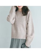 【コカ/COCA】のふあふあヤク風リブ襟クルーネックニット 人気、トレンドファッション・服の通販 founy(ファニー) ファッション Fashion レディースファッション WOMEN トップス・カットソー Tops/Tshirt ニット Knit Tops thumbnail Brown|ID: prp329100004169555 ipo3291000000028848922