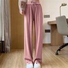 【ミニミニストア/miniministore】のセミワイドパンツ 冷感タッチロングパンツ 人気、トレンドファッション・服の通販 founy(ファニー) ファッション Fashion レディースファッション WOMEN パンツ Pants S/S・春夏 Ss・Spring/Summer クール Cool リラックス Relax リーフ Leaf 夏 Summer 春 Spring 楽ちん Easy 無地 Plain Color ビジネス 仕事 通勤 Business thumbnail くすみピンク|ID: prp329100004169602 ipo3291000000028849565