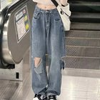 【ミニミニストア/miniministore】のデニムパンツ ダメージ ジーンズ 春夏秋 人気、トレンドファッション・服の通販 founy(ファニー) ファッション Fashion レディースファッション WOMEN パンツ Pants デニムパンツ Denim Pants S/S・春夏 Ss・Spring/Summer ジーンズ Jeans スニーカー Sneakers スリム Slim ダメージ Damage デニム Denim リラックス Relax 夏 Summer 春 Spring thumbnail レトロブルー|ID: prp329100004169613 ipo3291000000028849634