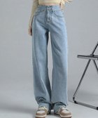 【ミニミニストア/miniministore】のストレートデニムパンツ ハイウエスト 人気、トレンドファッション・服の通販 founy(ファニー) ファッション Fashion レディースファッション WOMEN パンツ Pants デニムパンツ Denim Pants ショート Short ジーンズ Jeans ロング Long thumbnail サックス|ID: prp329100004169620 ipo3291000000028849675