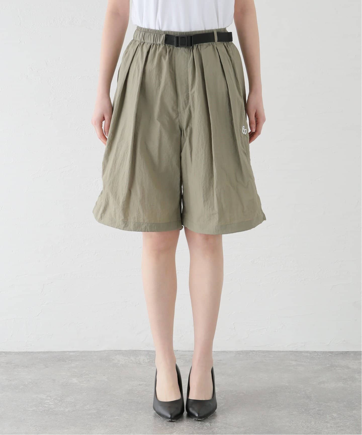 【ジョイントワークス/JOINT WORKS】のNOMANUAL BREEZE BELTED SHORTS NM52SP0 1M1 インテリア・キッズ・メンズ・レディースファッション・服の通販 founy(ファニー) 　ファッション　Fashion　レディースファッション　WOMEN　カーキ|ID: prp329100004169720 ipo3291000000028850234