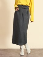 【ヴァン/Vin】のベルトテッドナロースカート 人気、トレンドファッション・服の通販 founy(ファニー) ファッション Fashion レディースファッション WOMEN スカート Skirt ベルト Belts A/W・秋冬 Aw・Autumn/Winter・Fw・Fall-Winter ギャザー Gather スリット Slit フロント Front ルーズ Loose thumbnail グレー|ID: prp329100004170287 ipo3291000000028856767