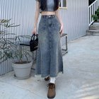 【ミニミニストア/miniministore】のデニムスカート ロング Aラインスカート 人気、トレンドファッション・服の通販 founy(ファニー) ファッション Fashion レディースファッション WOMEN スカート Skirt デニムスカート Denim Skirts Aライン/フレアスカート Flared A-Line Skirts A/W・秋冬 Aw・Autumn/Winter・Fw・Fall-Winter S/S・春夏 Ss・Spring/Summer シンプル Simple スウェット Sweat デニム Denim パーカー Hoodie フリンジ Fringe ロング Long 夏 Summer 無地 Plain Color thumbnail レトロブルー|ID: prp329100004170413 ipo3291000000028862136