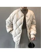 【ミニミニストア/miniministore】のキルティングジャケット 中綿 レディース 人気、トレンドファッション・服の通販 founy(ファニー) ファッション Fashion レディースファッション WOMEN アウター Coat Outerwear ジャケット Jackets A/W・秋冬 Aw・Autumn/Winter・Fw・Fall-Winter キルティング Quilting ショート Short ジャケット Jacket ダウン Down ハイネック High Neck ブルゾン Blouson 防寒 Cold Protection thumbnail アイボリー|ID: prp329100004170533 ipo3291000000028944666