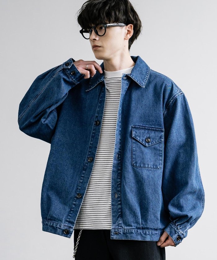 【ロッキーモンロー/Rocky Monroe】の10オンスデニム トラッカージャケット インテリア・キッズ・メンズ・レディースファッション・服の通販 founy(ファニー) https://founy.com/ ファッション Fashion レディースファッション WOMEN アウター Coat Outerwear ジャケット Jackets イタリア Italy ジャケット Jacket デニム Denim フラップ Flap ポケット Pocket ロング Long ヴィンテージ Vintage |ID: prp329100004170537 ipo3291000000028943039