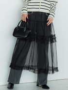 【コカ/COCA】のチュールティアードスカート 人気、トレンドファッション・服の通販 founy(ファニー) ファッション Fashion レディースファッション WOMEN スカート Skirt ティアードスカート Tiered Skirts thumbnail Black|ID: prp329100004170549 ipo3291000000028863147