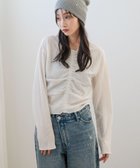 【ローリーズファーム/LOWRYS FARM】の【前後着用可能】2WAYシャーリングプルオーバー 人気、トレンドファッション・服の通販 founy(ファニー) ファッション Fashion レディースファッション WOMEN トップス・カットソー Tops/Tshirt プルオーバー Pullover おすすめ Recommend カットソー Cut And Sew シャーリング Shirring デニム Denim トレンド Trend thumbnail アイボリー08|ID: prp329100004170659 ipo3291000000028863814