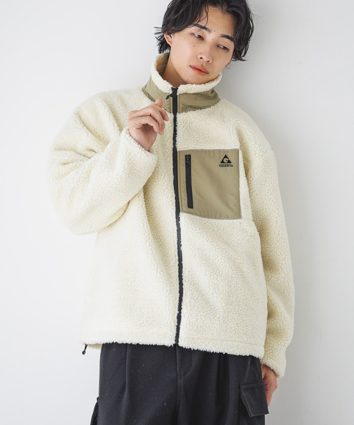 【ローリーズファーム/LOWRYS FARM】の【UNISEX】GERRYボアZIPブルゾン インテリア・キッズ・メンズ・レディースファッション・服の通販 founy(ファニー) 　ファッション　Fashion　レディースファッション　WOMEN　アウター　Coat Outerwear　ブルゾン　Blouson/Jackets　ユニセックス　Unisex　アウトドア　Outdoor　ブルゾン　Blouson　ホワイト05|ID: prp329100004170661 ipo3291000000028863825