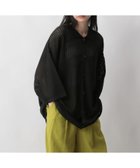 【ローリーズファーム/LOWRYS FARM】の【UNISEX】メッシュニットシャツカーディガンSS ブラック09|ID:prp329100004170670