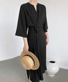 【ミニミニストア/miniministore】のロングワンピース 夏 レディース 5分袖 ブラック|ID: prp329100004170689 ipo3291000000028864005