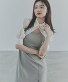 【プロポーション ボディドレッシング/PROPORTION BODY DRESSING】のボレロブラウスキャミジャンスカ 人気、トレンドファッション・服の通販 founy(ファニー) ファッション Fashion レディースファッション WOMEN アウター Coat Outerwear ボレロ Bolero jackets トップス・カットソー Tops/Tshirt キャミソール / ノースリーブ No Sleeves シャツ/ブラウス Shirts/Blouses キャミワンピース Cami Dress シアー Sheer シンプル Simple プリーツ Pleats ボレロ Bolero リボン Ribbon エレガント 上品 Elegant thumbnail グレージュ×エクリュ|ID: prp329100004170702 ipo3291000000028864154