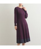 【ローラアシュレイ/LAURA ASHLEY】の【バイカラーニット】プリーツワンピース 人気、トレンドファッション・服の通販 founy(ファニー) ファッション Fashion レディースファッション WOMEN ワンピース Dress アクセサリー Accessories フレア Flare プリーツ Pleats ベーシック Basic ボトム Bottom エレガント 上品 Elegant thumbnail パープル|ID: prp329100004170712 ipo3291000000028864227