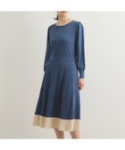 【ローラアシュレイ/LAURA ASHLEY】の【バイカラーニット】プリーツワンピース 人気、トレンドファッション・服の通販 founy(ファニー) ファッション Fashion レディースファッション WOMEN ワンピース Dress アクセサリー Accessories フレア Flare プリーツ Pleats ベーシック Basic ボトム Bottom エレガント 上品 Elegant thumbnail ブルー|ID: prp329100004170712 ipo3291000000028864228