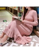 【ミニミニストア/miniministore】のニットワンピース マーメイドフリルワンピ 人気、トレンドファッション・服の通販 founy(ファニー) ファッション Fashion レディースファッション WOMEN ワンピース Dress ニットワンピース Knit Dresses A/W・秋冬 Aw・Autumn/Winter・Fw・Fall-Winter アクリル Acrylic フィット Fit フェミニン Feminine フリル Frills マーメイド Mermaid ラベンダー Lavender リブニット Rib Knit 冬 Winter 長袖 Long Sleeve thumbnail ピンク|ID: prp329100004170755 ipo3291000000028864471