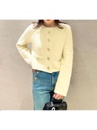 【リリーブラウン/Lily Brown】のフォックスブレンドトリムニットジャケット 人気、トレンドファッション・服の通販 founy(ファニー) ファッション Fashion レディースファッション WOMEN アウター Coat Outerwear ジャケット Jackets イエロー Yellow エレガント 上品 Elegant コンパクト Compact ジャケット Jacket トリミング Trimming フォックス Fox thumbnail YEL[032]|ID: prp329100004170830 ipo3291000000028865156