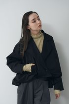 【その他のブランド/Other】のラウンドクロップドブルゾン 人気、トレンドファッション・服の通販 founy(ファニー) ファッション Fashion レディースファッション WOMEN アウター Coat Outerwear ブルゾン Blouson/Jackets シンプル Simple バルーン Balloon フェミニン Feminine フォルム Form ワイド Wide thumbnail ブラック|ID: prp329100004170837 ipo3291000000028941081