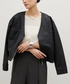 【その他のブランド/Other】のマシュマロコーティングブルゾン 人気、トレンドファッション・服の通販 founy(ファニー) ファッション Fashion レディースファッション WOMEN アウター Coat Outerwear ブルゾン Blouson/Jackets インナー Inner 秋 Autumn/Fall クール Cool コンパクト Compact サテン Satin ショート Short シンプル Simple スラックス Slacks セットアップ Set Up ハイネック High Neck フラップ Flap ブルゾン Blouson リラックス Relax おすすめ Recommend 2024年 2024 エレガント 上品 Elegant 2024-2025秋冬・A/W Aw/Autumn/Winter/Fw/Fall/2024-2025 thumbnail ブラック|ID: prp329100004170843 ipo3291000000028943960