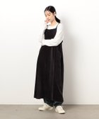 【コムサイズム/COMME CA ISM】のニットコール ジャンパースカート 人気、トレンドファッション・服の通販 founy(ファニー) ファッション Fashion レディースファッション WOMEN スカート Skirt カットソー Cut And Sew ギャザー Gather コーデュロイ Corduroy ポケット Pocket リラックス Relax thumbnail チャコール|ID: prp329100004170859 ipo3291000000028865422