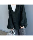 【ページボーイ/PAGEBOY】の【WEB限定アイテム】ケーブルVネックプルオーバー 人気、トレンドファッション・服の通販 founy(ファニー) ファッション Fashion レディースファッション WOMEN トップス・カットソー Tops/Tshirt プルオーバー Pullover Vネック V-Neck インナー Inner スクエア Square トレンド Trend 定番 Standard おすすめ Recommend thumbnail グリーン75|ID: prp329100004170868 ipo3291000000028865561