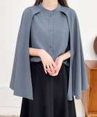 【バナーバレット/Banner Barrett】のケープデザインスタンドカラーシャツ 人気、トレンドファッション・服の通販 founy(ファニー) ファッション Fashion レディースファッション WOMEN トップス・カットソー Tops/Tshirt シャツ/ブラウス Shirts/Blouses 再入荷 Restock/Back In Stock/Re Arrival thumbnail ブルーグレー|ID: prp329100004170912 ipo3291000000028866724