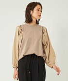 【その他のブランド/Other】のビショップスリーブ コンビ プルオーバー カットソー BEIGE|ID: prp329100004170987 ipo3291000000029061146