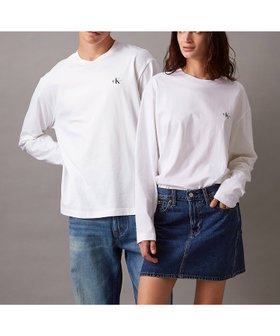 【カルバンクライン/Calvin Klein】の【公式ショップ】 カルバンクライン 2枚セット ユニセックス CK ロゴ ロングスリーブ Tシャツ Calvin Klein Jeans J400464 人気、トレンドファッション・服の通販 founy(ファニー) ファッション Fashion レディースファッション WOMEN トップス・カットソー Tops/Tshirt シャツ/ブラウス Shirts/Blouses ロング / Tシャツ T-Shirts インナー Inner シンプル Simple ジーンズ Jeans スリーブ Sleeve フィット Fit モダン Modern リラックス Relax ロング Long |ID:prp329100004171065