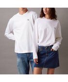 【カルバンクライン/Calvin Klein】の【公式ショップ】 カルバンクライン 2枚セット ユニセックス CK ロゴ ロングスリーブ Tシャツ Calvin Klein Jeans J400464 人気、トレンドファッション・服の通販 founy(ファニー) ファッション Fashion レディースファッション WOMEN トップス・カットソー Tops/Tshirt シャツ/ブラウス Shirts/Blouses ロング / Tシャツ T-Shirts インナー Inner シンプル Simple ジーンズ Jeans スリーブ Sleeve フィット Fit モダン Modern リラックス Relax ロング Long thumbnail Bright White|ID: prp329100004171065 ipo3291000000029040310