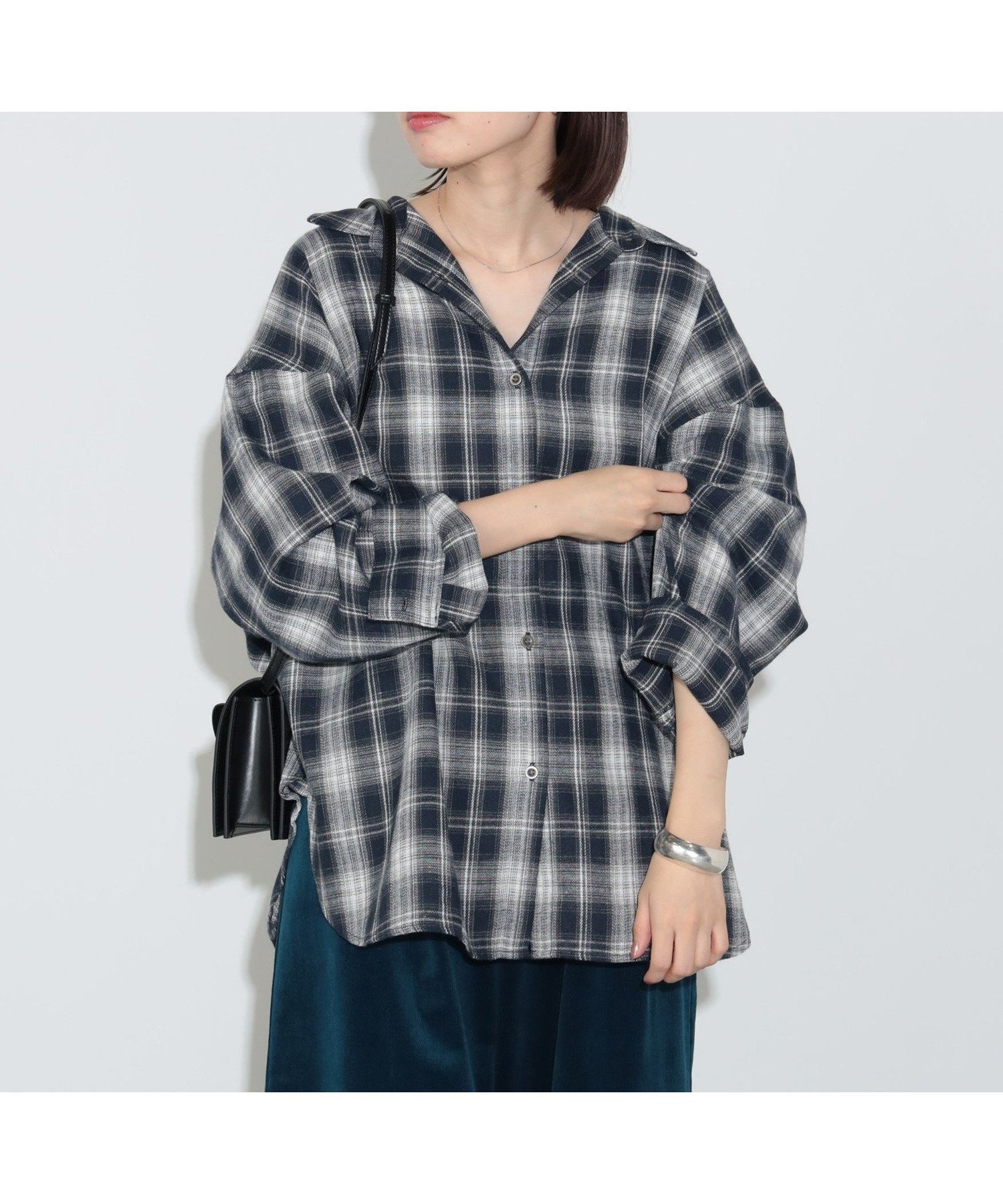 【ビームス ハート/BEAMS HEART】の【洗濯機OK】オンブレチェック レギュラーシャツ 24AW チェックシャツ インテリア・キッズ・メンズ・レディースファッション・服の通販 founy(ファニー) 　ファッション　Fashion　レディースファッション　WOMEN　トップス・カットソー　Tops/Tshirt　シャツ/ブラウス　Shirts/Blouses　インナー　Inner　ウェーブ　Wave　ジャケット　Jacket　スラックス　Slacks　スリット　Slit　チェック　Check　デニム　Denim　トレンド　Trend　羽織　Haori　レギュラー　Regular　おすすめ　Recommend　2024年　2024　2024-2025秋冬・A/W　Aw/Autumn/Winter/Fw/Fall/2024-2025　NAVY|ID: prp329100004171306 ipo3291000000028869293