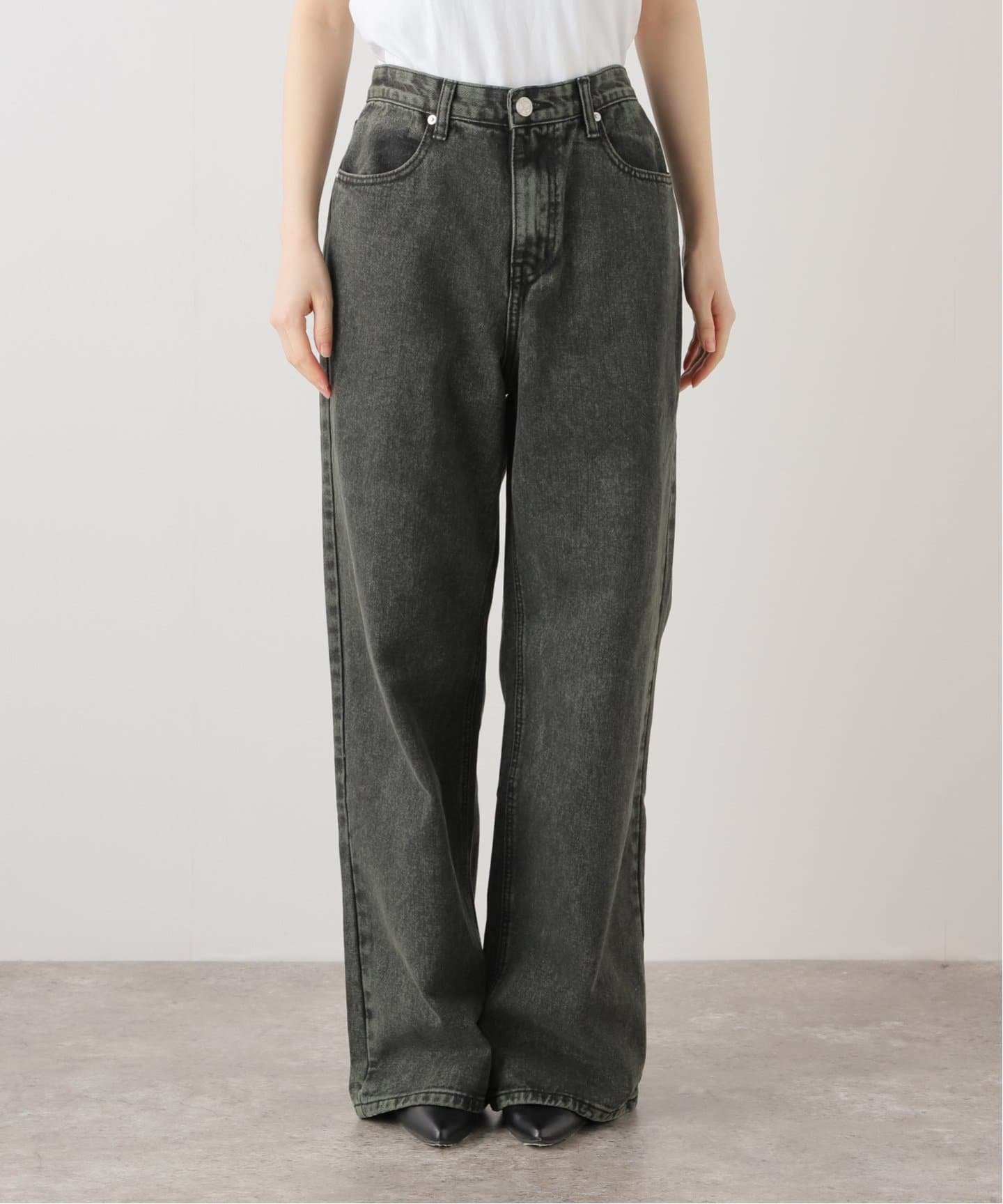 【ジョイントワークス/JOINT WORKS】の【NOMANUAL/ノーマニュアル】 SEMIWIDE DENIM PANTS インテリア・キッズ・メンズ・レディースファッション・服の通販 founy(ファニー) 　ファッション　Fashion　レディースファッション　WOMEN　パンツ　Pants　デニムパンツ　Denim Pants　2024年　2024　2024春夏・S/S　Ss,Spring/Summer,2024　グラフィック　Graphic　コレクション　Collection　グリーン|ID: prp329100004171346 ipo3291000000028869579