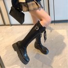 【ミニミニストア/miniministore】の厚底 ロングブーツ レースアップ 韓国風 人気、トレンドファッション・服の通販 founy(ファニー) ファッション Fashion レディースファッション WOMEN A/W・秋冬 Aw・Autumn/Winter・Fw・Fall-Winter おすすめ Recommend シューズ Shoes シンプル Simple スキニー Skinny レース Race ロング Long エレガント 上品 Elegant 人気 Popularity 冬 Winter 厚底 Platforms thumbnail ブラック|ID: prp329100004171400 ipo3291000000028870024