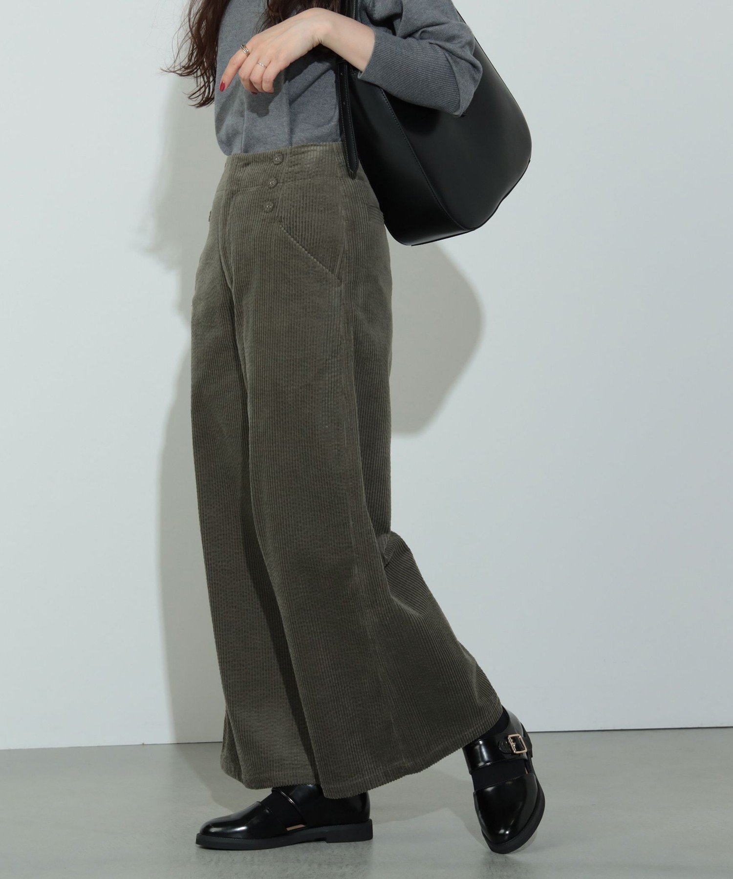 【ビームス ハート/BEAMS HEART】のサイドボタン コーデュロイパンツ 24AW 人気、トレンドファッション・服の通販 founy(ファニー) 　ファッション　Fashion　レディースファッション　WOMEN　パンツ　Pants　ウェーブ　Wave　コーデュロイ　Corduroy　サッカー　Soccer　ストレート　Straight　フラット　Flat　ベーシック　Basic　ロング　Long　ワイド　Wide　おすすめ　Recommend　2024年　2024　2024-2025秋冬・A/W　Aw/Autumn/Winter/Fw/Fall/2024-2025　 other-1|ID: prp329100004171449 ipo3291000000028941099