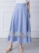 【クリア/clear】の裾チュール切替フレアスカート 人気、トレンドファッション・服の通販 founy(ファニー) ファッション Fashion レディースファッション WOMEN スカート Skirt Aライン/フレアスカート Flared A-Line Skirts おすすめ Recommend シアー Sheer シンプル Simple チュール Tulle フレア Flare エレガント 上品 Elegant 切替 Switching thumbnail BLGY|ID: prp329100004171798 ipo3291000000028881004